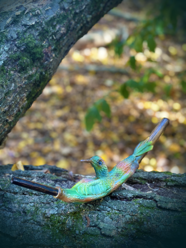 Handcrafted Hummingbird Ceramic Tepi - Image 4