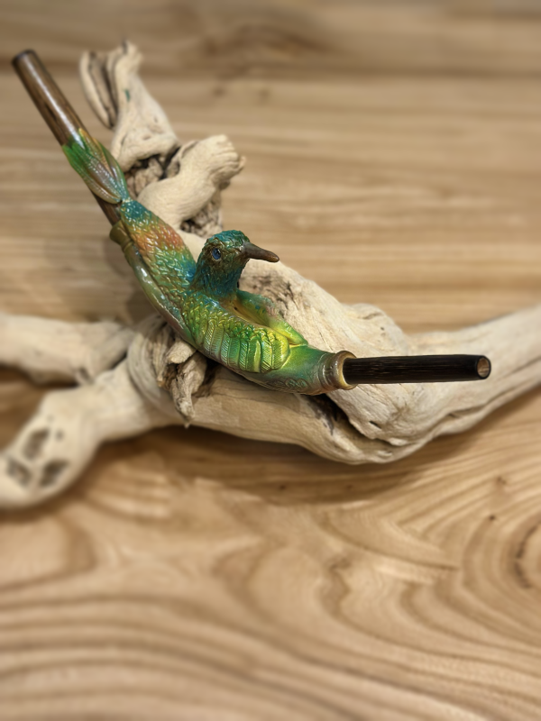 Handcrafted Hummingbird Ceramic Tepi - Image 5